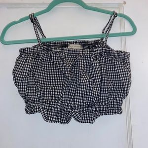 Pacsun gingham crop top